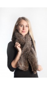 Raccoon fur scarf